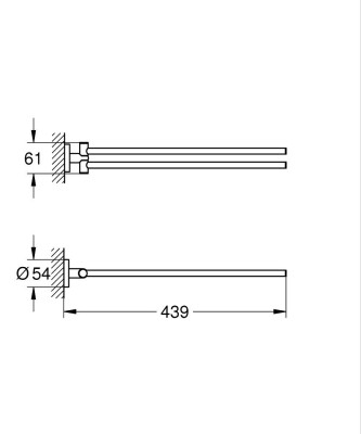 Grohe Essentials Havluluk - 40371A01 - 2