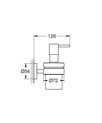 Grohe Essentials Sıvı Sabunluk Seti, Paslanmaz Çelik - 40448DC1 - 2