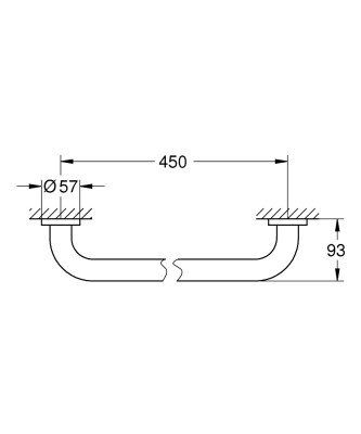 Grohe Essentials Tutamak 450Mm - 40793001 - 2