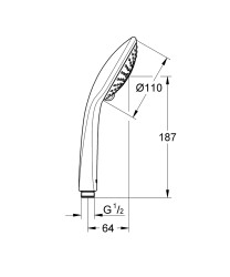 Grohe Euphoria 110 Champagne El Duşu - 27222000 - 2