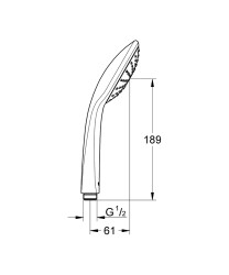 Grohe Euphoria 110 Mono El Duşu - 2726500E - 2
