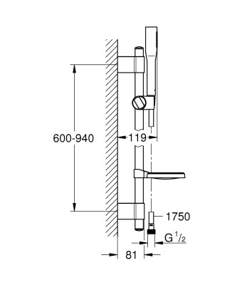 Grohe Euphoria Cosmopolitan Stick Sürgülü Duş Seti - 27368000 - 2