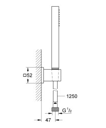 Grohe Euphoria Cube Stick Duş seti - 27703000 - 2