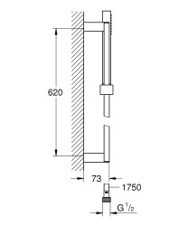 Grohe Euphoria Cube+ Stick Sürgülü duş seti - 27891000 - 2