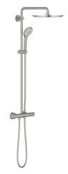 Grohe Euphoria System 310 Duvara monte termostatik bataryalı duş sistemi - 26075DC0 - Grohe