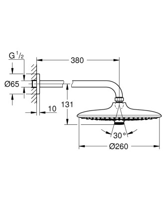 Grohe Euphoria Tepe Duşu Seti 3 Akışlı - 26459000 - 2