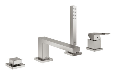 Grohe Eurocube Dört delikli küvet bataryası - 19897DC1 - 1