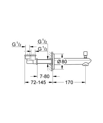 Grohe Eurodisc Cosmopolitan Yön Değiştiricili Çıkış Ucu - 13279002 - 2