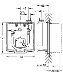 Grohe Euroeco Cosmopolitan Ankastre Montaj Kutusu - 36337001 - 2