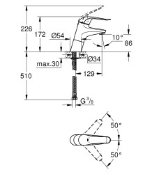 Grohe Euroeco Special Lavabo Bataryası - 32765000 - 2