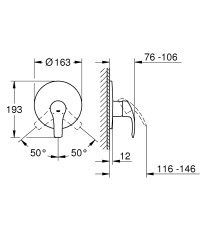 Grohe Eurosmart Ankastre Duş Bataryası - 19451002 - 2