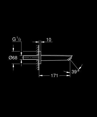 Grohe Eurosmart Çıkış Ucu Mat Siyah - 134482433 - 2