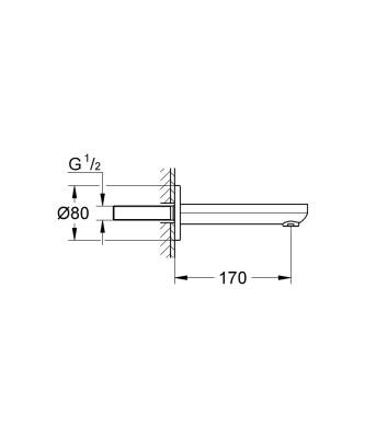 Grohe Eurosmart Cosmopolitan Çıkış Ucu - 13261000 - 2