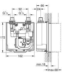 Grohe Eurosmart Cosmopolitan E Ankastre montaj kutusu - 36336001 - 2
