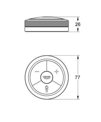 Grohe F-digital Banyo ve duş için dijital puk - 36309000 - 2
