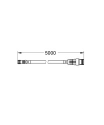 Grohe F-digital Deluxe Güç kaynağı için uzatma kablosu, 5 m - 47868000 - 2