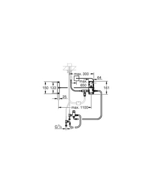 Grohe Foot Control Fit Dönüşüm - 30309000 - 2