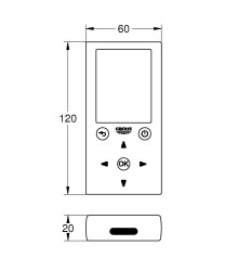 Grohe Fotoselli Ürünler İçin Uzaktan Kumanda Beyaz - 36407001 - 2