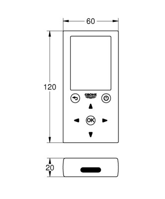 Grohe Fotoselli Ürünler İçin Uzaktan Kumanda Beyaz - 36407001 - 2
