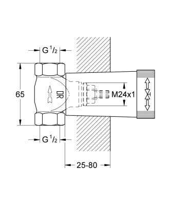 Grohe Gömme Valf - 29811000 - 2