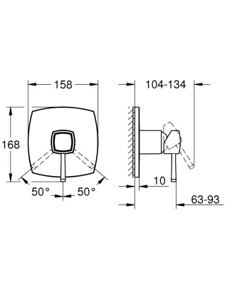 Grohe Grandera Ankastre duş bataryası - 24259000 - 2
