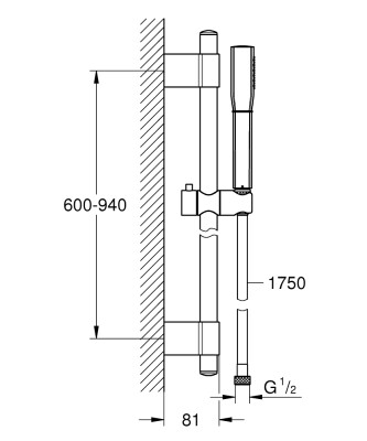 Grohe Grandera Duş Seti - 26853000 - 2