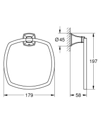 Grohe Grandera Halka havluluk - 40929IG0 - 2
