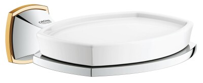 Grohe Grandera Seramik Sabunluk Ve Tutacağı Krom/Altın - 40628IG0 - 1