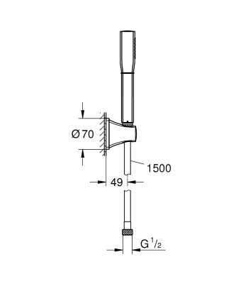 Grohe Grandera Stick Duş seti - 26901IG0 - 2