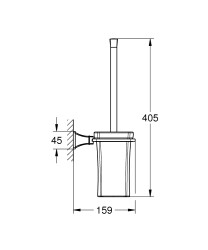 Grohe Grandera Tuvalet Fırçalığı - 40946000 - 2
