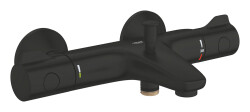 Grohe Grohtherm 800 Termostatik banyo bataryası Mat Siyah - 1022032430 - Grohe