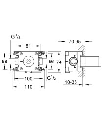 Grohe Grohtherm F İçin İç Gövde - 35034000 - 2
