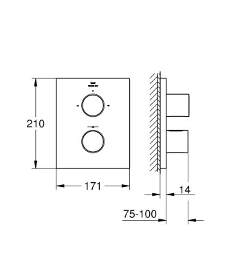 Grohe Grohtherm F Termostatik Ankastre Banyo Bataryası - 27618000 - 2