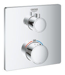 Grohe Grohtherm Safety 2 Yönlü Termostatik Ankastre Banyo Bataryası - 24079000 - Grohe
