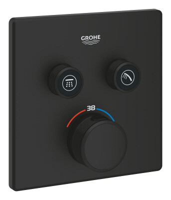 Grohe Grohtherm SmartControl Çift valfli akış kontrollü, ankastre termostatik banyo bataryası - 102166KF00 - 1