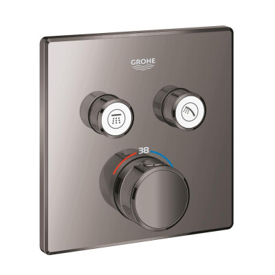 Grohe Grohtherm SmartControl Çift valfli akış kontrollü, ankastre termostatik duş bataryası - 29124A00 - 1