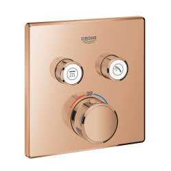 Grohe Grohtherm SmartControl Gizli montajlı 2 valfli emniyetli mikser - 29124DA0 - Grohe
