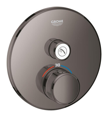 Grohe Grohtherm SmartControl Tek valfli akış kontrollü, ankastre termostatik duş bataryası - 29118A00 - 1