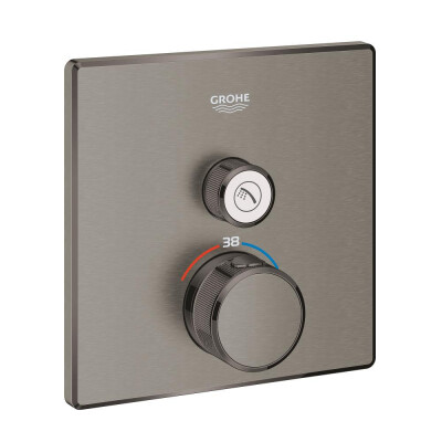 Grohe Grohtherm SmartControl Tek valfli akış kontrollü, ankastre termostatik duş bataryası - 29123AL0 - 1