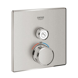 Grohe Grohtherm SmartControl Tek valfli akış kontrollü, ankastre termostatik duş bataryası - 29123DC0 - Grohe