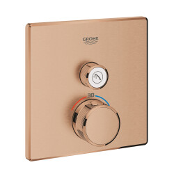 Grohe Grohtherm SmartControl Tek valfli akış kontrollü, ankastre termostatik duş bataryası - 29123DL0 - Grohe