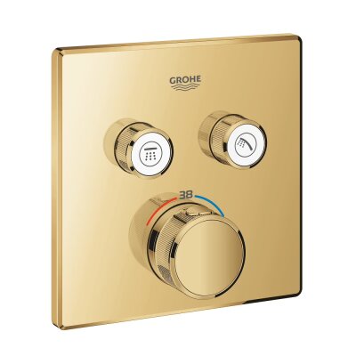 Grohe Grohtherm SmartControl Ankastre Termostatik Banyo Bataryası 2 Çıkışlı - 29124GL0 - 1