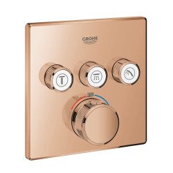 Grohe Grohtherm SmartControl Ankastre Termostatik Banyo Bataryası 3 Çıkışlı - 29126DA0 - Grohe