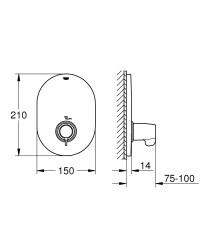 Grohe Grohtherm Special Merkezi termostatik kumanda - 29096000 - 2