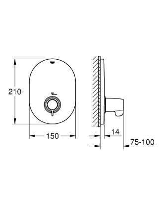 Grohe Grohtherm Special Merkezi termostatik kumanda - 29096000 - 2