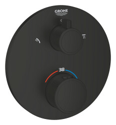 Grohe Grohtherm Termostatik Banyo Bataryası Mat Siyah - 1022082430 - Grohe