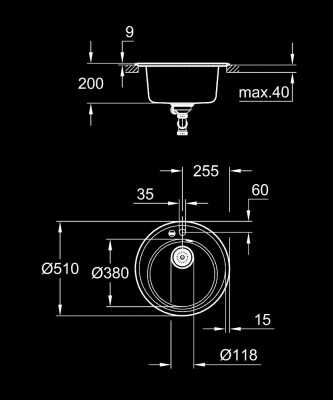 Grohe K200 kompozit eviye - 31656AP0 - 2