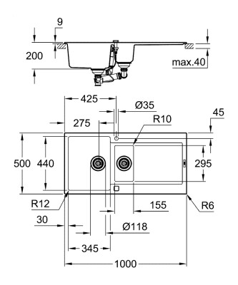 Grohe K500 - 31646AP0 - 2