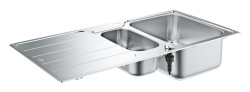 Grohe K500 Damlalıklı paslanmaz çelik eviye - 31572SD1 - Grohe