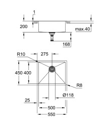 Grohe K700 Evıye Paslanmaz Celık - 31726SD0 - 2